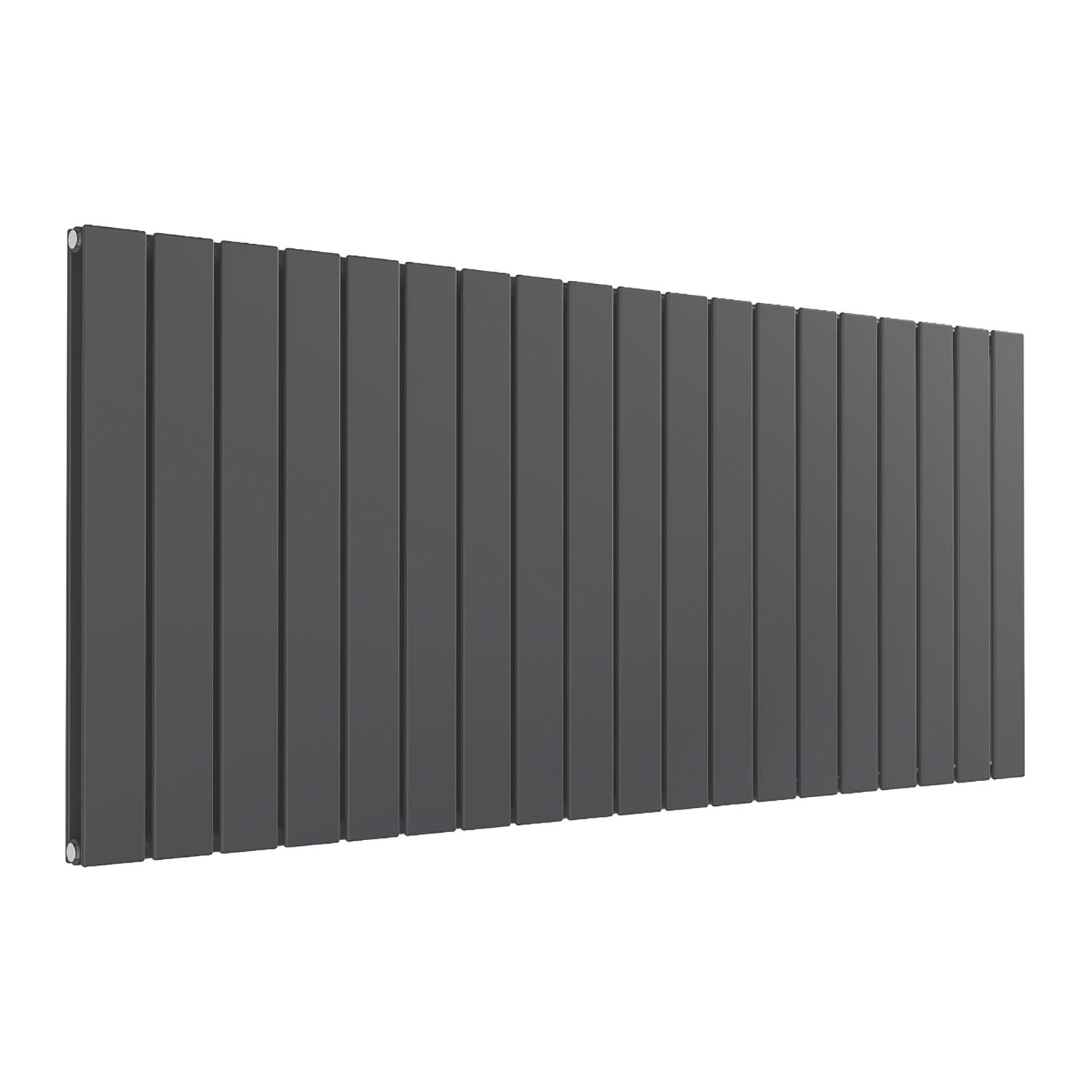 Reina Flat Double 600mm x 1402mm 5002BTU Anthracite Horizontal Designer Radiator (862EE)