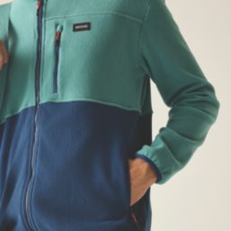 Regatta Frankie Colour Block Full Zip Fleece Arctic Moonlight Denim Small 41.7" Chest
