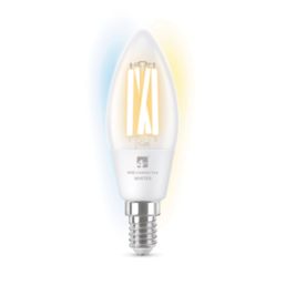 4lite WiZ E14 Candle LED Filament Light Bulb 5W 470lm