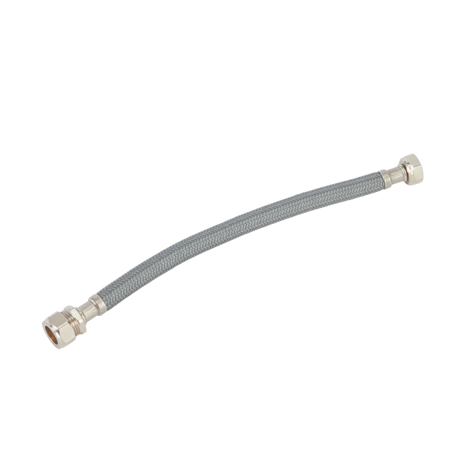 Flomasta Straight Flexible Compression Hose 15mm x 1/2" x 300mm (862FA)