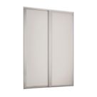 Spacepro Shaker 2-Door Sliding Wardrobe Door Kit Cashmere Frame Cashmere Panel 1753mm x 2260mm