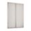 Spacepro Shaker 2-Door Sliding Wardrobe Door Kit Cashmere Frame Cashmere Panel 1753mm x 2260mm