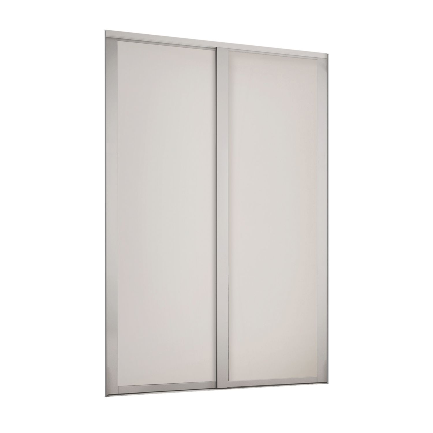 Spacepro Shaker 2-Door Sliding Wardrobe Door Kit Cashmere Frame Cashmere Panel 1753mm x 2260mm (862GK)