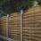Forest Dome Double-Slatted Curved Top Fence Panels Natural Timber 6' x 6' Pack of 4
