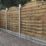 Forest Dome Double-Slatted Curved Top Fence Panels Natural Timber 6' x 6' Pack of 4
