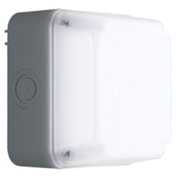 Luceco Storm Indoor & Outdoor Square LED Bulkhead Grey 4.5W 400lm