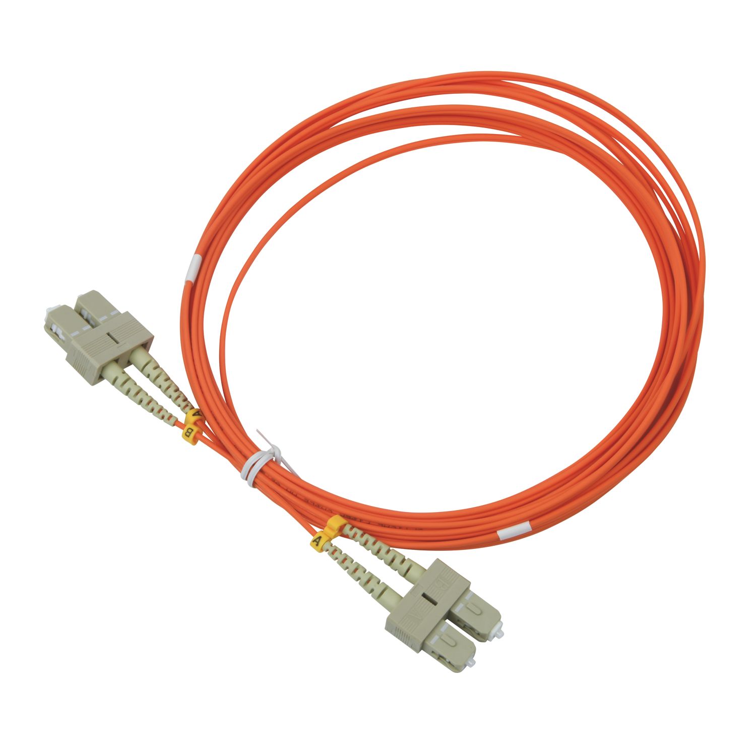 Labgear Duplex Multi Mode Orange SC- SC OM1 LSZH Fibre Optic Cable 5m (862KM)
