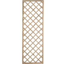 Forest Hidcote Softwood Rectangular Garden Trellis 2' x 6' 10 Pack