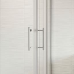 Framed Square Shower Enclosure  LH&RH Polished Silver Effect/Clear 900mm x 900mm x 1850mm