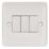 Vimark Pro 10A 3-Gang 2-Way Light Switch  White