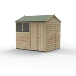 Forest Beckwood 7' 6" x 6' (Nominal) Reverse Apex Shiplap Timber Shed with Assembly