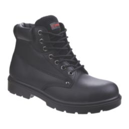 Centek FS331 Classic S3 Size 10  Black Water-Resistant Steel Toe Cap Safety Boots