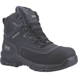Magnum Broadside 6.0 CT CP WP Size 5  Black Waterproof  Safety Boots