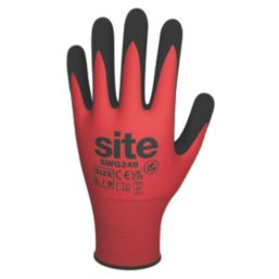 Site  Gloves Red / Black X Large