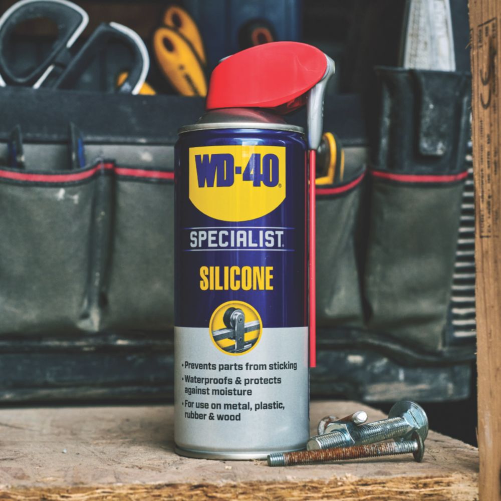 WD-40 Silicone Lubricant 400ml - Screwfix