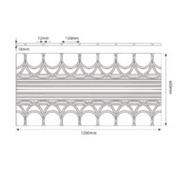 Warmup VLo Ultra-12 Underfloor Heating Curve Panel  1200mm x 600mm x 18mm