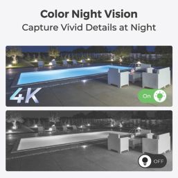 Reolink NVS8-8MV4 2TB 8-Channel 4K NVR PoE Security System & 4 x 4K Indoor & Outdoor Cameras