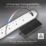 Masterplug 13A 4-Gang Unswitched  Extension Lead + 2.1A 2-Outlet Type A & C USB Charger White 1m