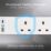 Masterplug 13A 4-Gang Unswitched  Extension Lead + 2.1A 2-Outlet Type A & C USB Charger White 1m