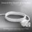 Masterplug 13A 4-Gang Unswitched  Extension Lead + 2.1A 2-Outlet Type A & C USB Charger White 1m