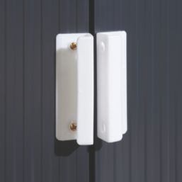 Rowlinson Trentvale 6' 6" x 3' 6" (Nominal) Pent Metal Shed Dark Grey