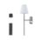UME  Multi Colour Rechargeable LED Silver Wall Lights with Tapered Shade 4.9W 200lm 2 Pack
