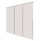 Spacepro Classic 3-Door Sliding Wardrobe Door Kit Cashmere Frame Cashmere Panel 1760mm x 2260mm