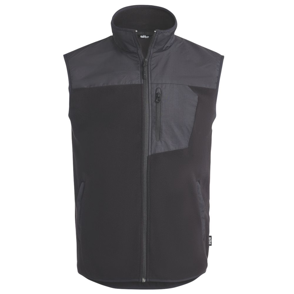 Site Teak Lightweight Body Warmer Black X Large 46" Chest