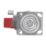 Essentials Industrial Braked Swivel Castor 150mm Red