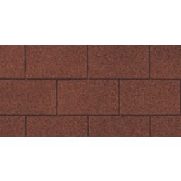 Roof Pro Red  Square Bitumen Roof Shingles 1m x 340mm 16 Pack