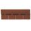 Roof Pro Red  Square Bitumen Roof Shingles 1m x 340mm 16 Pack