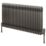 Reina 600mm x 1190mm 5276BTU Raw Metal Horizontal 3 Column Radiator