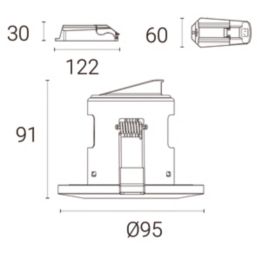 4lite WiZ Connected Fixed  Fire Rated LED Smart Downlight White 8W 675lm