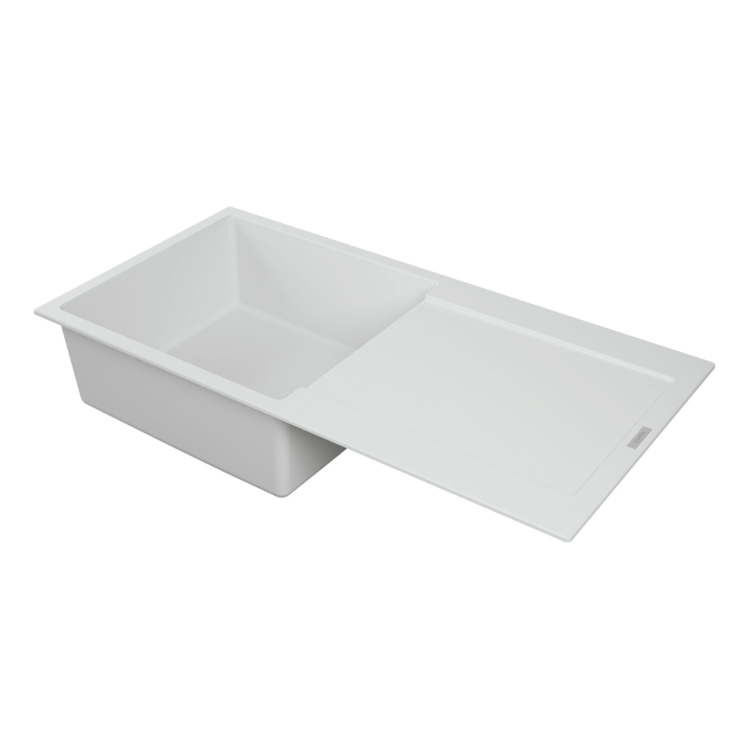 Carysil GD100L-WH 1 Bowl Granite Composite Kitchen Sink White Reversible 1000mm x 500mm (863RE)