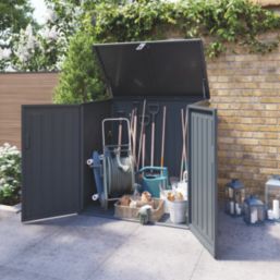 Essentials Catria 775Ltr 3' 6" x 2' (Nominal) Plastic Tool Store Green