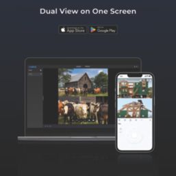 Reolink 2K TrackMix Auto PTZ Solar 64GB Solar-Powered White Wireless 1296p Indoor & Outdoor Round 4G Smart Security Camera