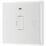 British General  13A Unswitched Fused Spur & Flex Outlet with LED White