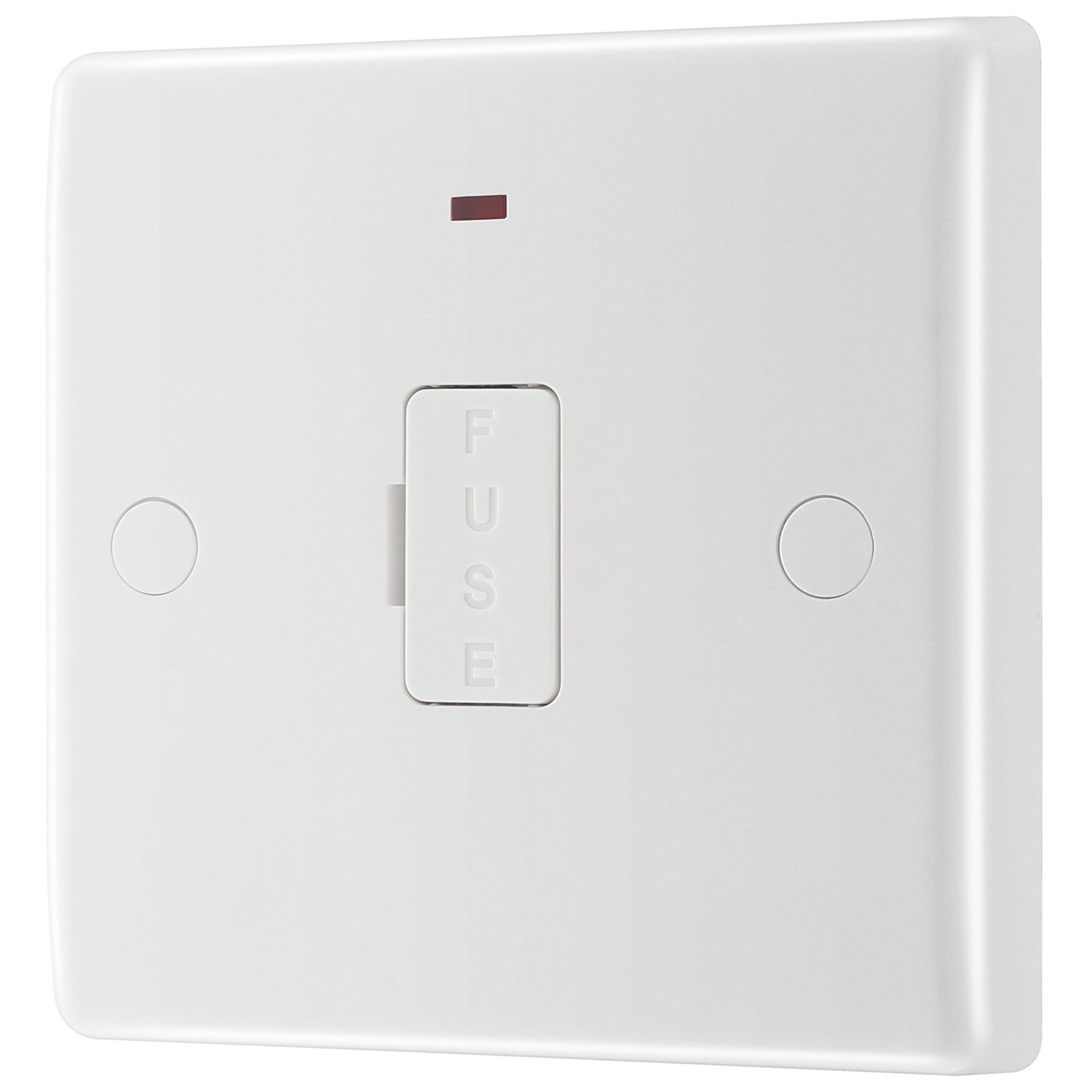 British General 13A Unswitched Fused Spur & Flex Outlet with LED White (863XG)