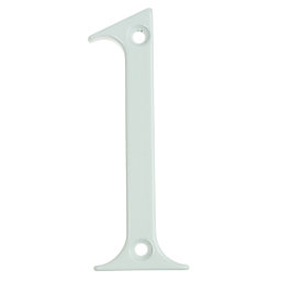 Fab & Fix Door Numeral 1 White 80mm