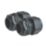 Tower Nylon Male Comp Gland 25mm Black 2 Pack