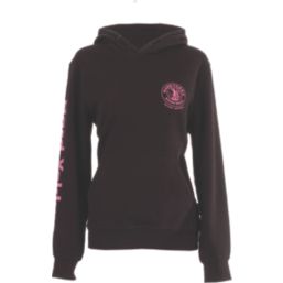 Hard Yakka Heritage Icon Womens Hooded Sweatshirt Black Large 26" Chest
