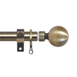 Renaissance Antique Brass Curtain Pole 19/16mm x 160-300cm