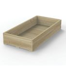 Forest Caledonian Garden Planter Natural Timber 1800mm x 900mm x 312mm