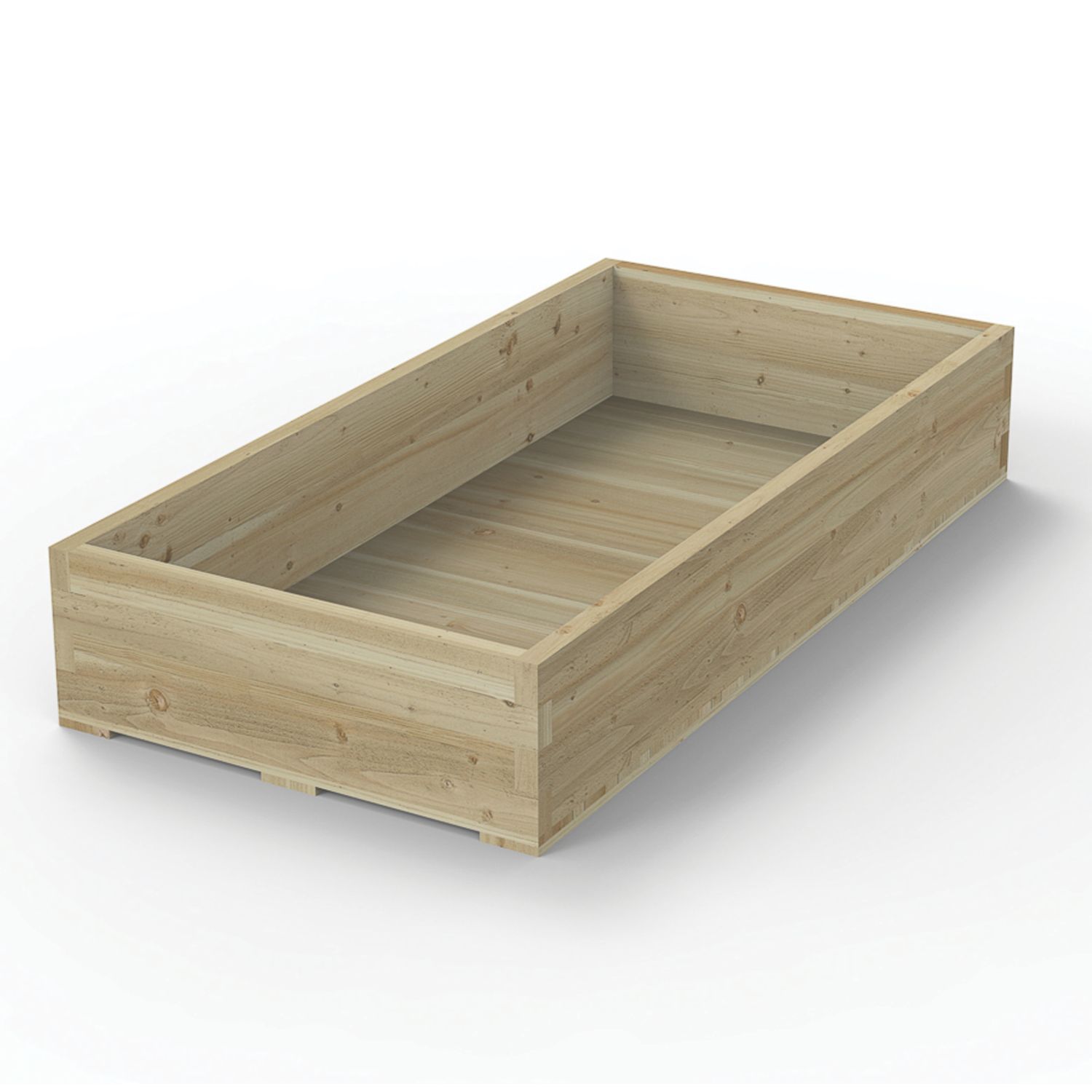 Forest Caledonian Garden Planter Natural Timber 1800mm x 900mm x 312mm (864FL)
