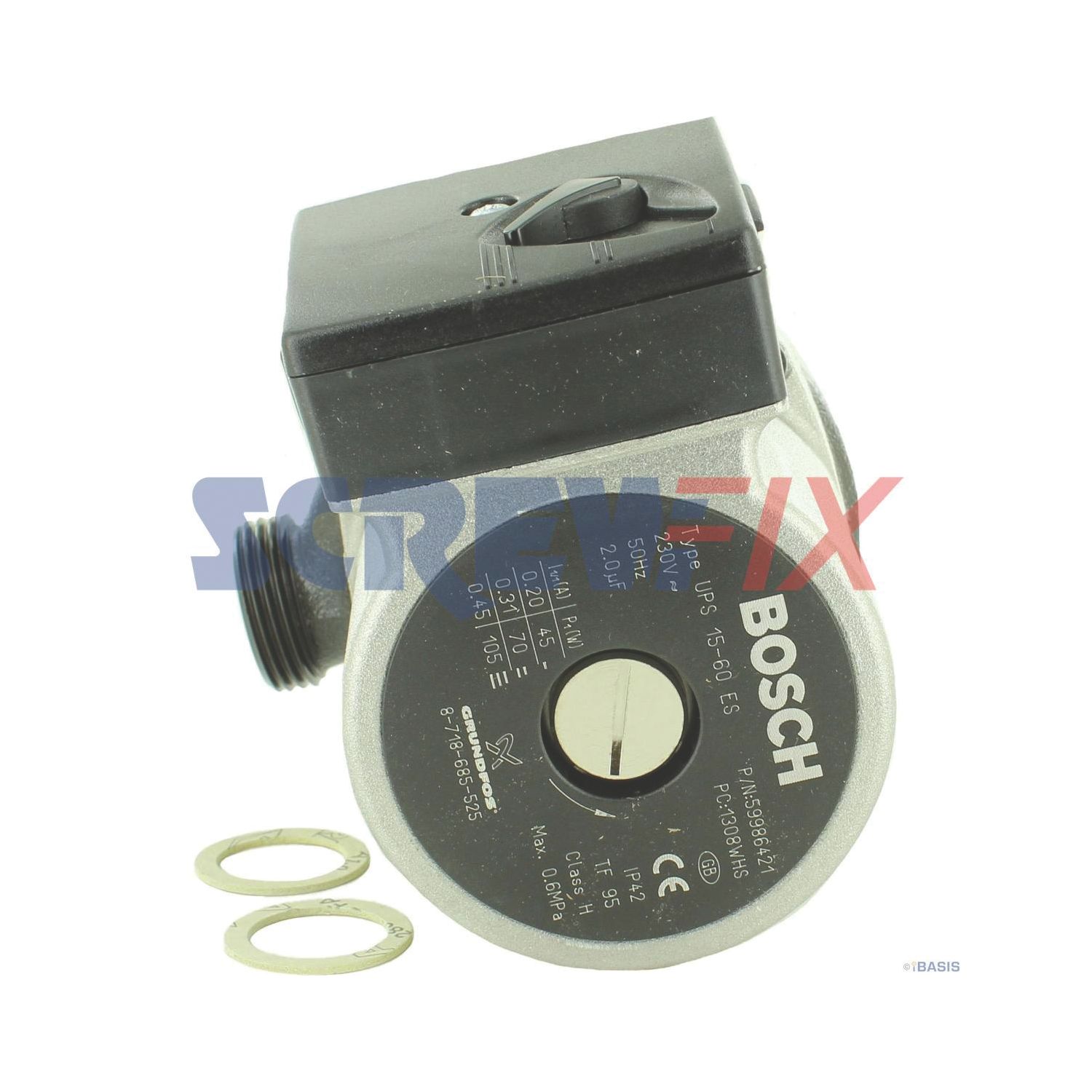 Worcester Bosch 8716120459 PUMP ASSEMBLY UPMO 7M END.S (864GW)