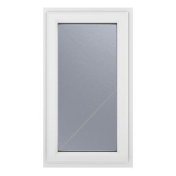 Crystal  Right-Hand Opening Obscure Triple-Glazed Casement White uPVC Window 610mm x 820mm