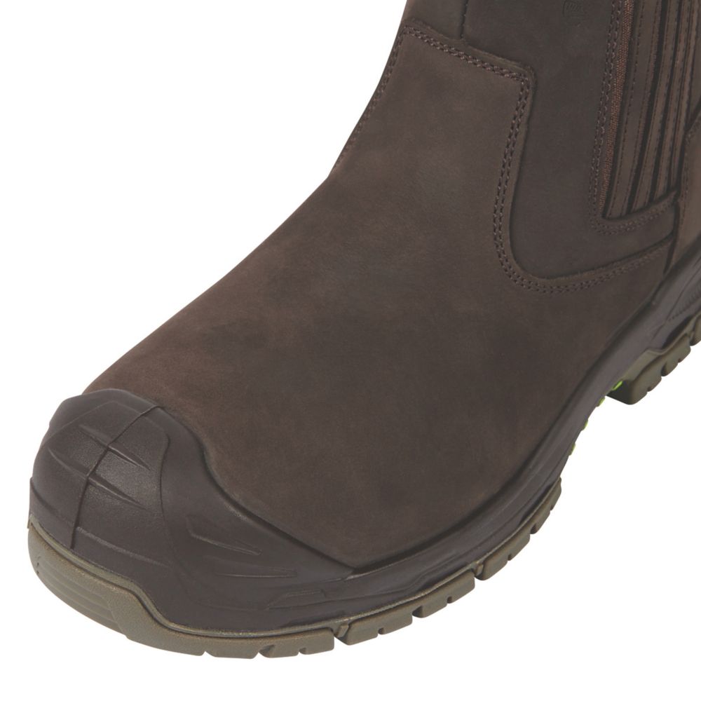 Apache Wabana Size 7 Brown Waterproof Safety Dealer Boots - Screwfix