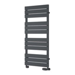 Reina 1124mm x 500mm 1834BTU Anthracite Flat Designer Towel Radiator