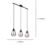 Eglo Tarbes 3-Light Pendant Black