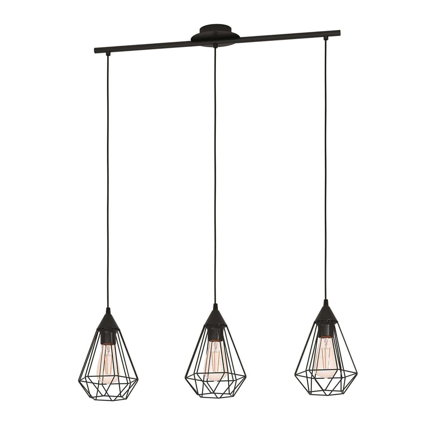Eglo Tarbes 3-Light Pendant Black (864PL)